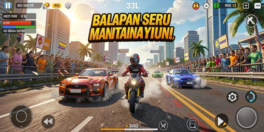Tampilan gameplay 33L yang seru dan mendebarkan.