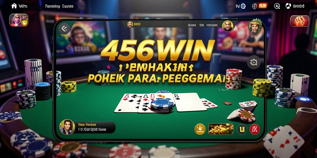 Tampilan permainan poker yang mendebarkan di 456WIN.