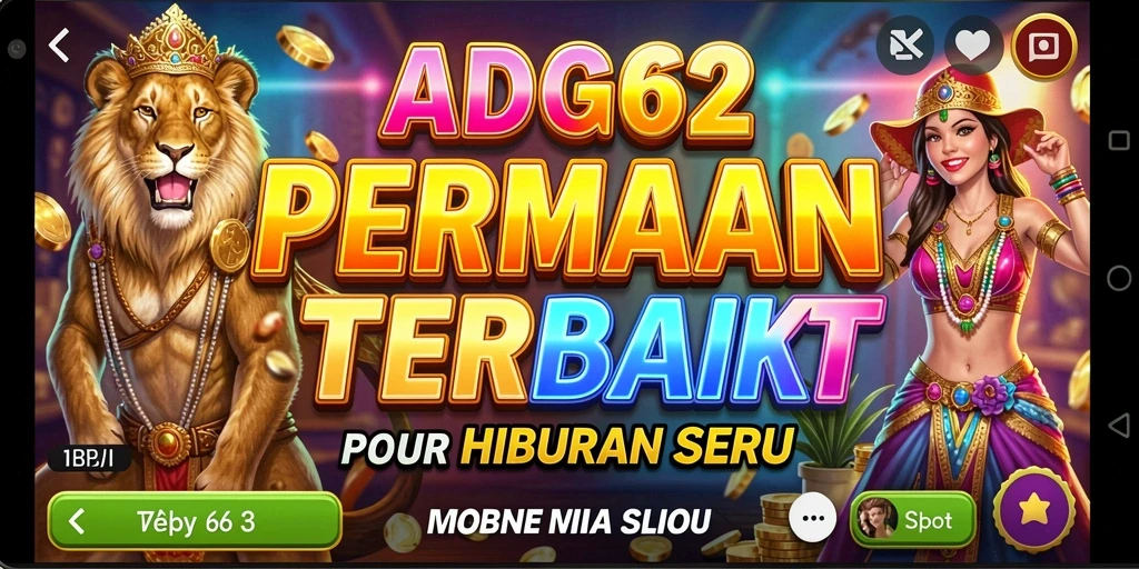 Screenshot menunjukkan gameplay seru dari permainan slot ADG62.