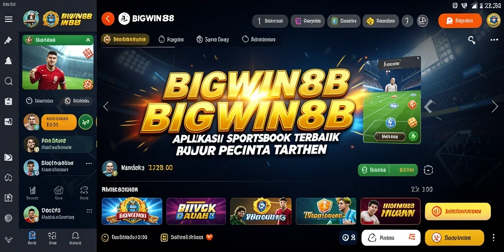 Tampilan gameplay menarik dari aplikasi SPORTSBOOK BIGWIN88.