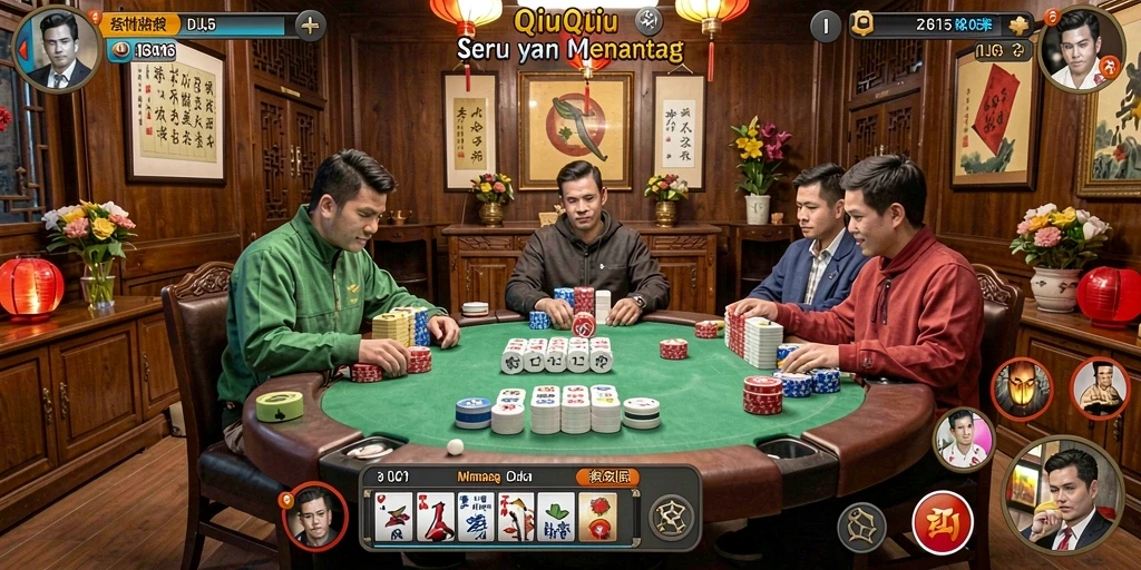 Tampilan gameplay QiuQiu D06 yang mendebarkan.