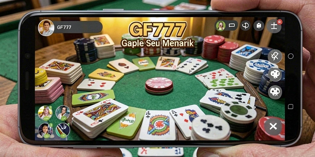 Screenshot gameplay Gaple dengan tampilan menarik dan interaktif.