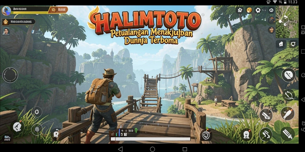 Gameplay HALIMTOTO yang mengagumkan di dunia terbuka.