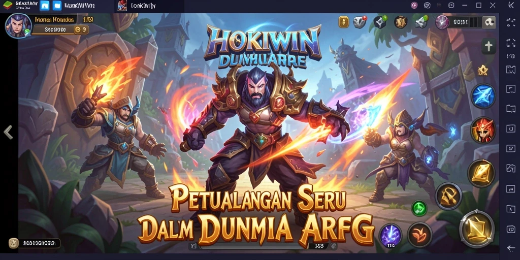 Tangkapan layar menunjukkan aksi intens di dunia <strong>HOKIWIN</strong>.