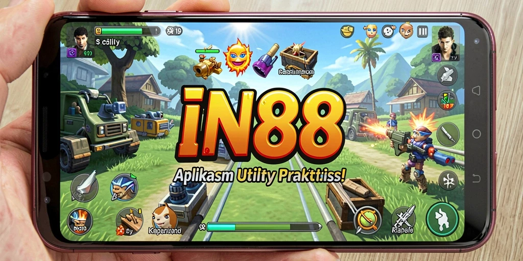 Tampilan utama IN88 dengan fitur-fitur Utility yang memudahkan.