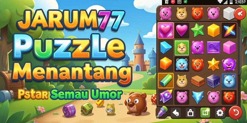 Tampilan gameplay menantang dan menarik dari JARUM77.