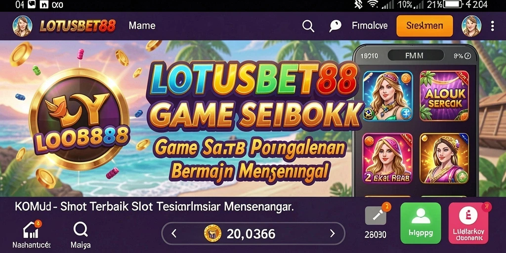 Tangkapan layar menunjukkan permainan slot yang penuh warna.