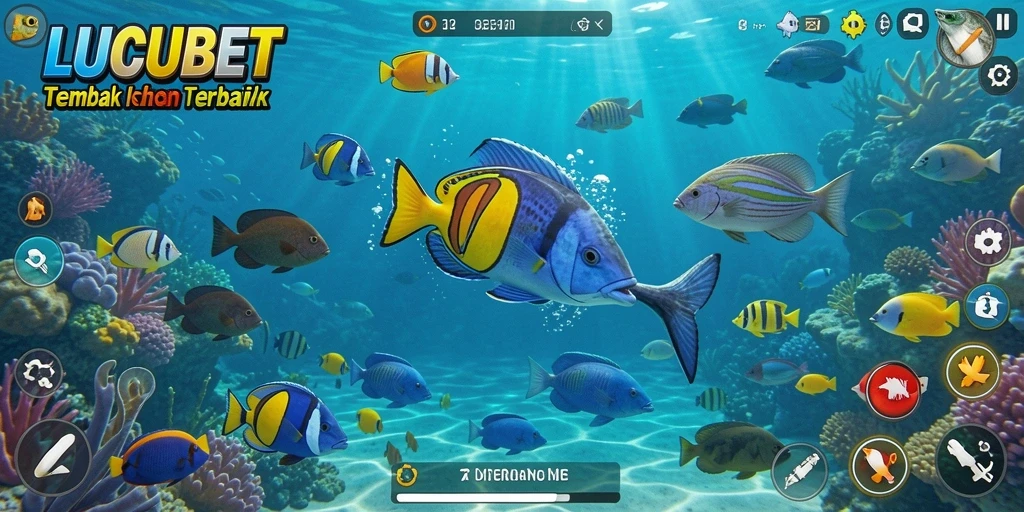 Gameplay menarik LUCUBET dalam memancing ikan dengan grafis yang memukau.