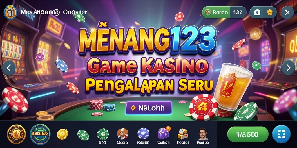 Tampilan gameplay MENANG123 yang menarik dan penuh warna.