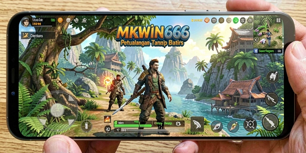 Tampilan gameplay <strong>MKWIN666</strong> yang menakjubkan di dunia terbuka.
