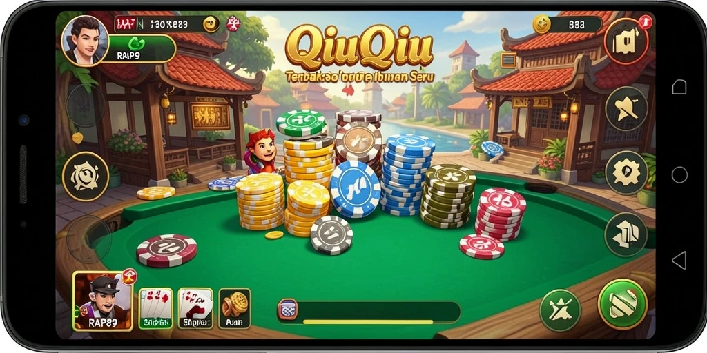 Screenshot permainan QiuQiu di RAP89 yang mengasyikkan.