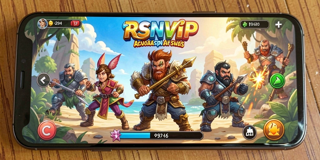 Tampilan gameplay seru dalam RSNVIP yang penuh tantangan.