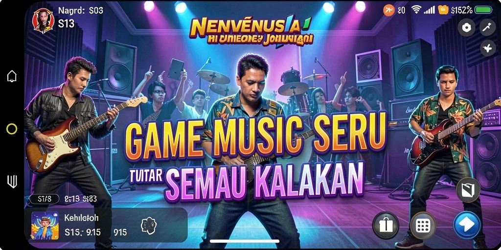 Tampilan gameplay S13 yang menawan dengan irama musik yang energik.