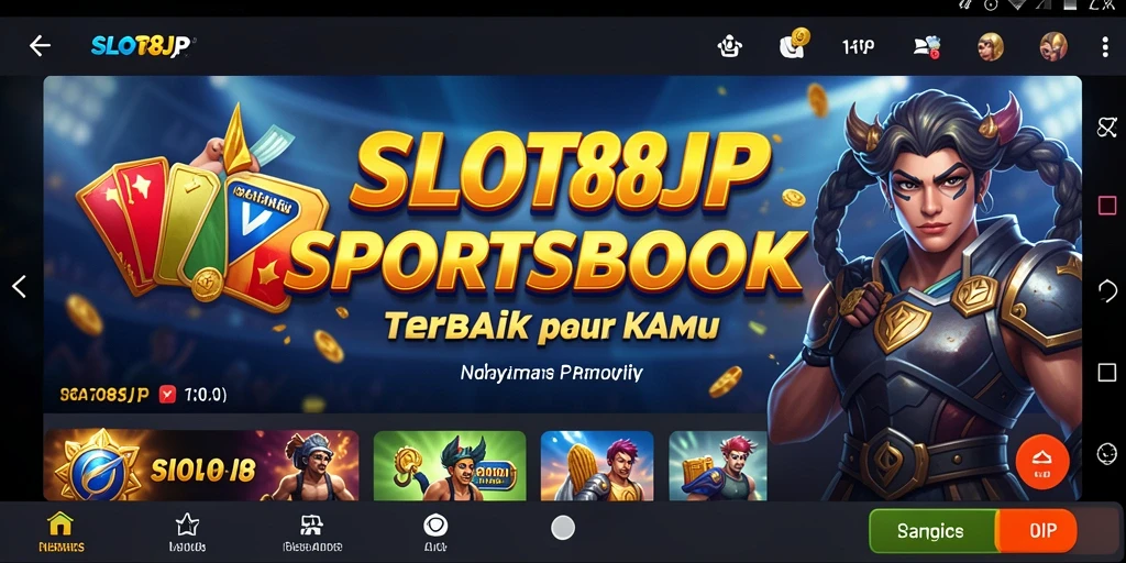 Screenshot dari gameplay SPORTSBOOK dengan antarmuka menarik.