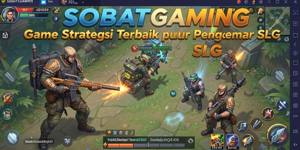 Screenshot gameplay SOBATGAMING yang menunjukkan aksi pertempuran strategis.